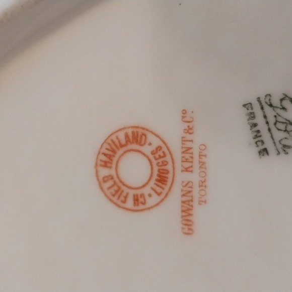 Limoges large porcelain plater - Picture 8 of 10